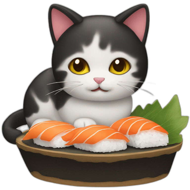 Sushi cat emoji