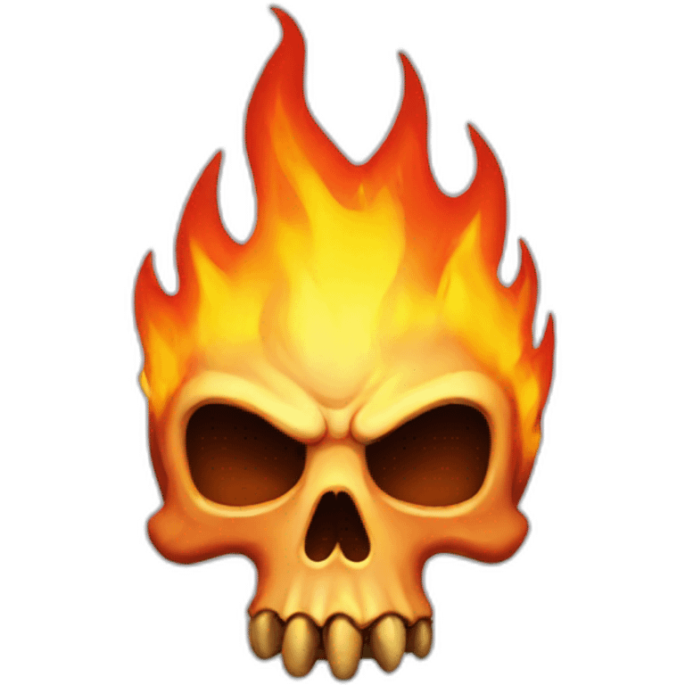 fire skull emoji