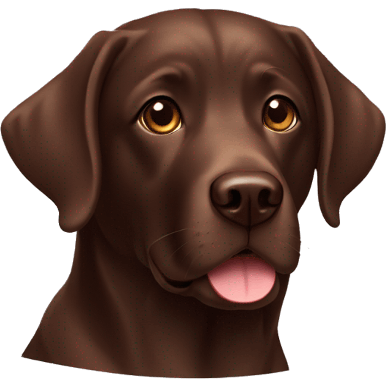 chocolate labrador emoji