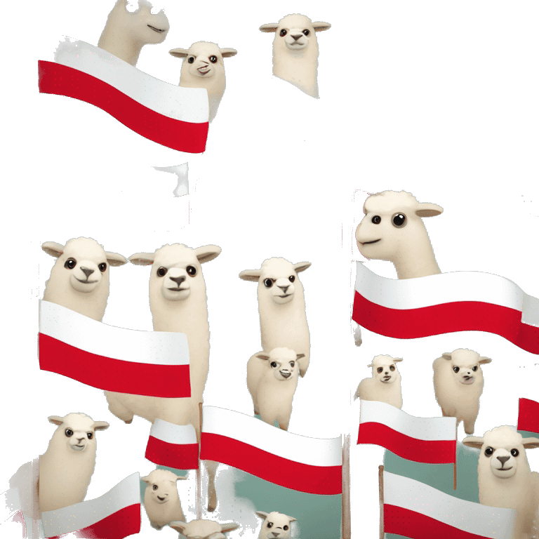 peru flag with alpacas on it emoji