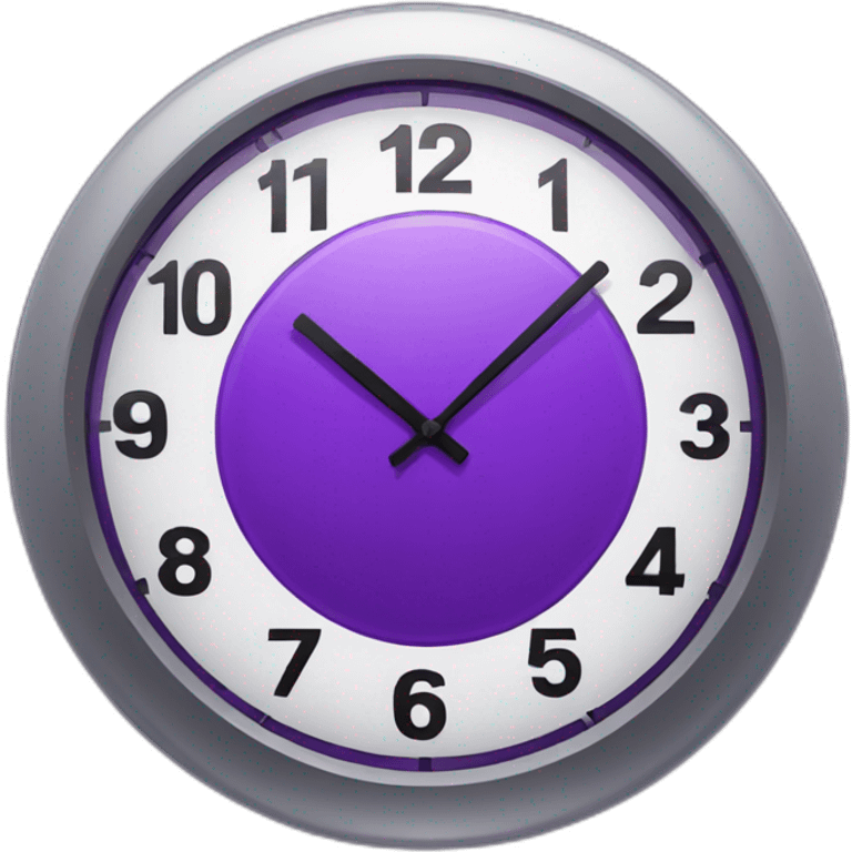 purple clock emoji