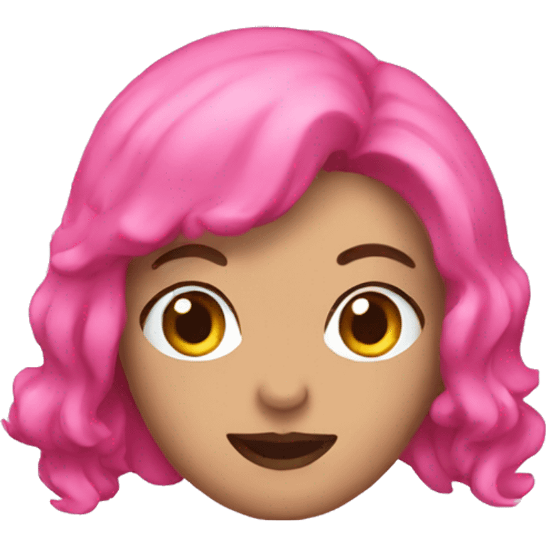 pink fan emoji