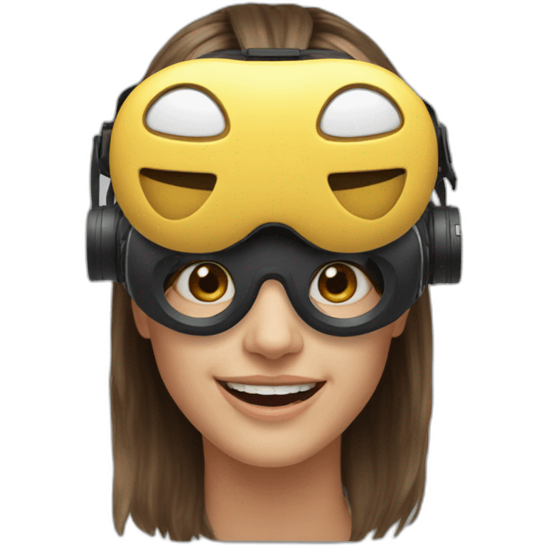 emoji face in VR headset emoji