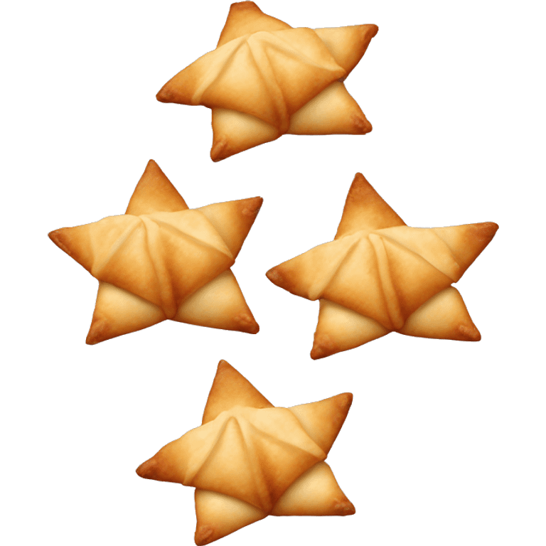 Crab Rangoon (the ones with 4 points) emoji