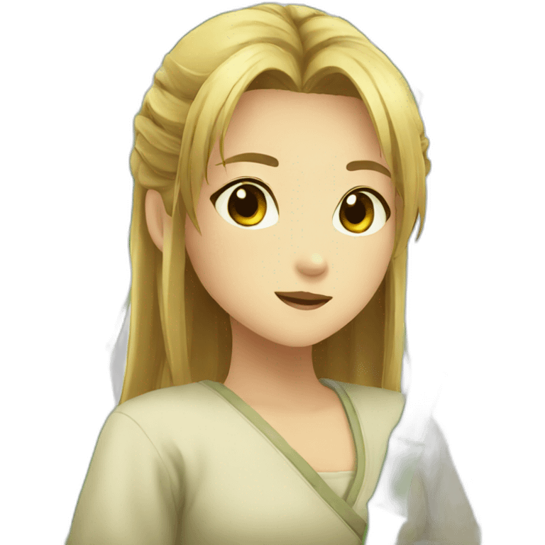 Bamboo girl anime emoji