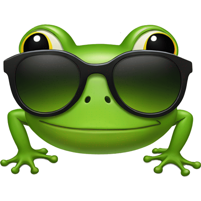 Frog sunglasses  emoji