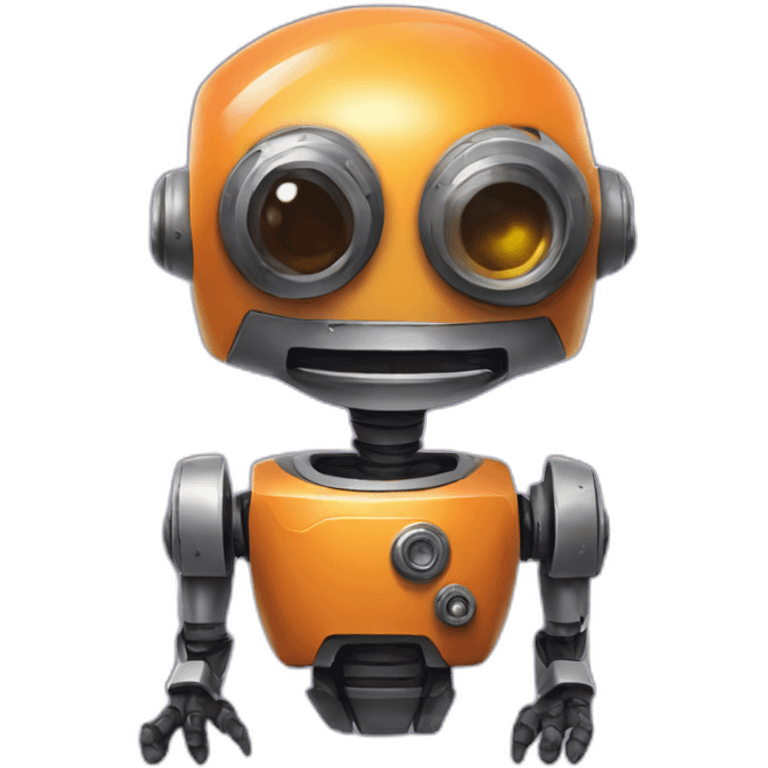 Robot in halloween costume emoji