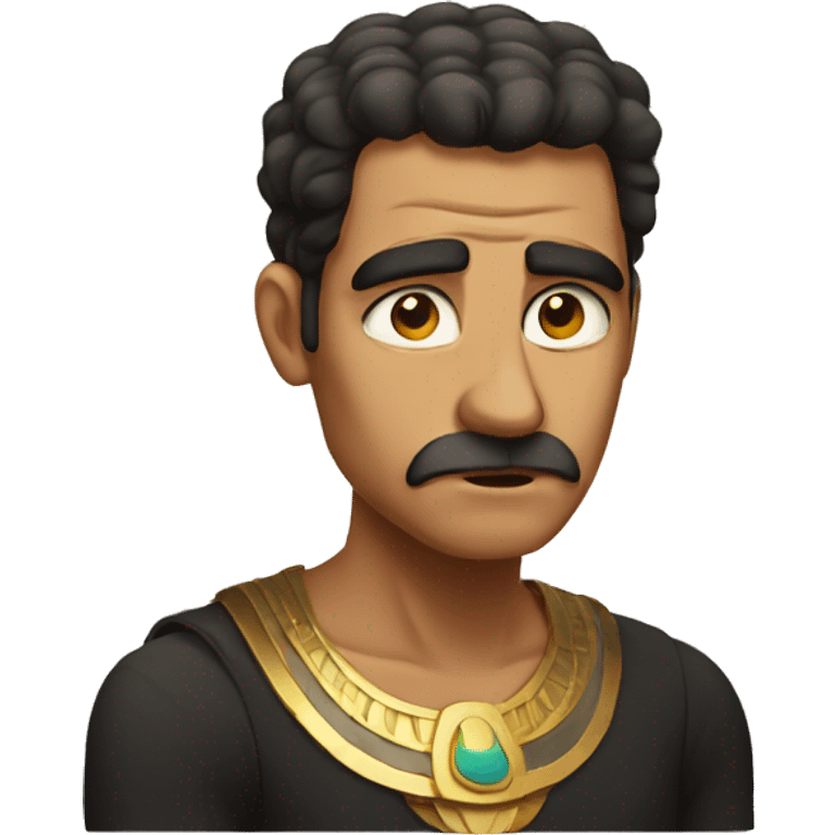 an egyptian dad being upset emoji