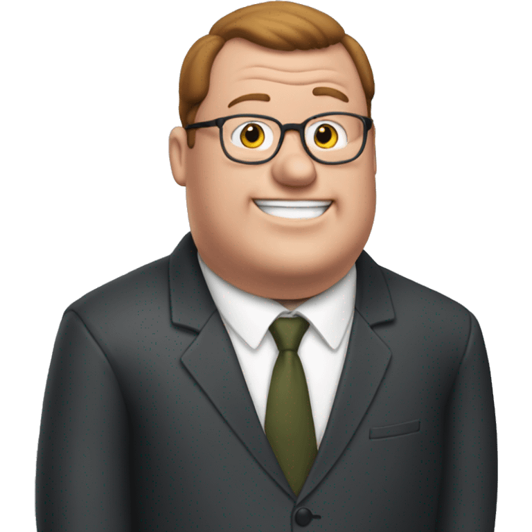 Peter Griffin wearing a suit emoji