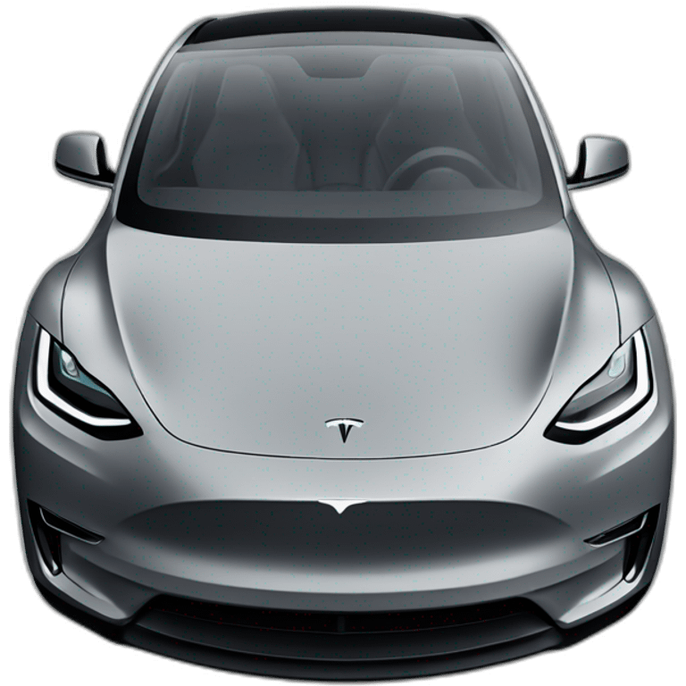 tesla model y gray emoji