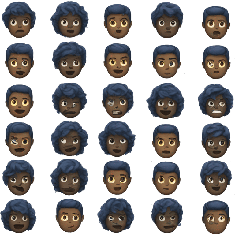 Dark blue emojis emoji