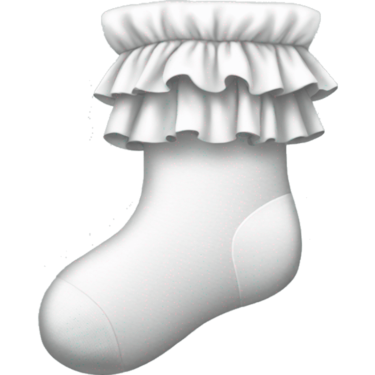 white frilly socks emoji