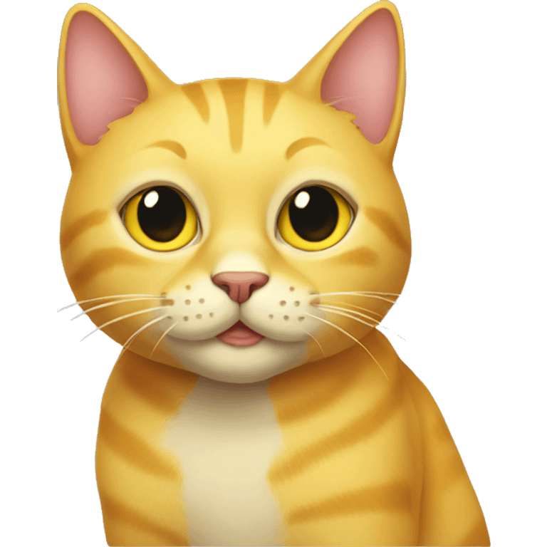 Yellow cat emoji