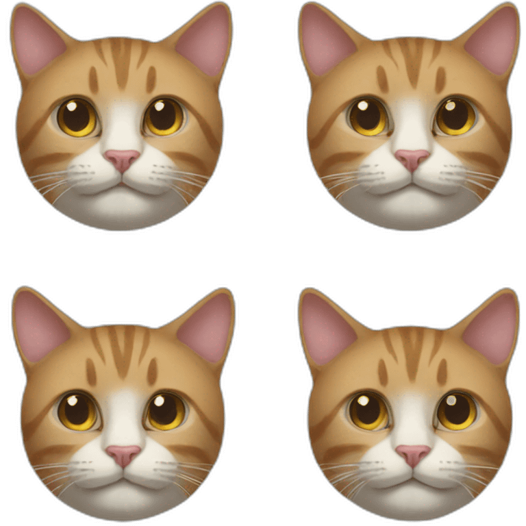 three heads cat emoji