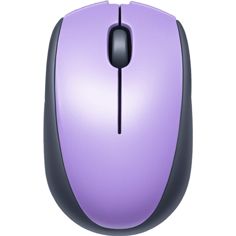 Pastel purple gaming computer mouse emoji