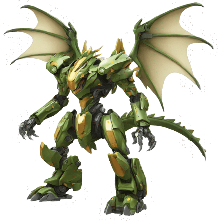 Mecha Dragon full body emoji