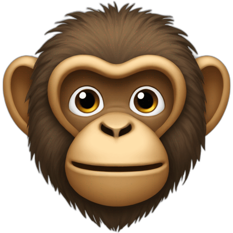 Hairy monkey emoji