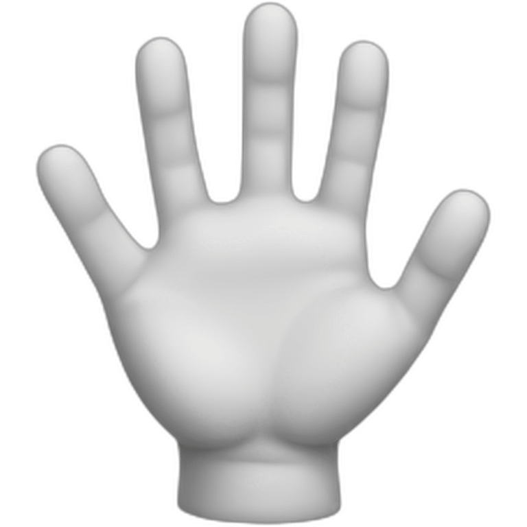 six fingers hand emoji