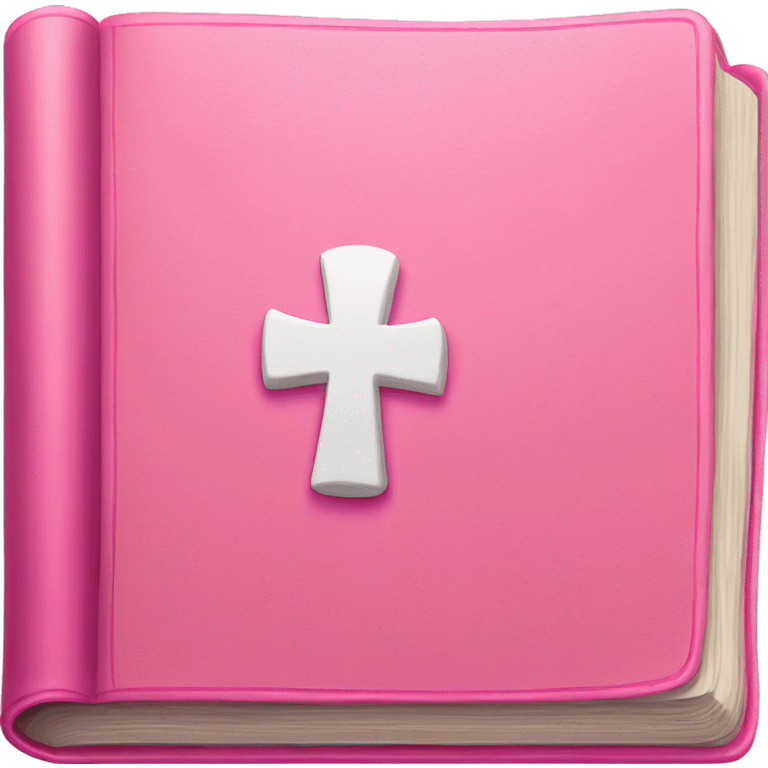 Pink bible emoji