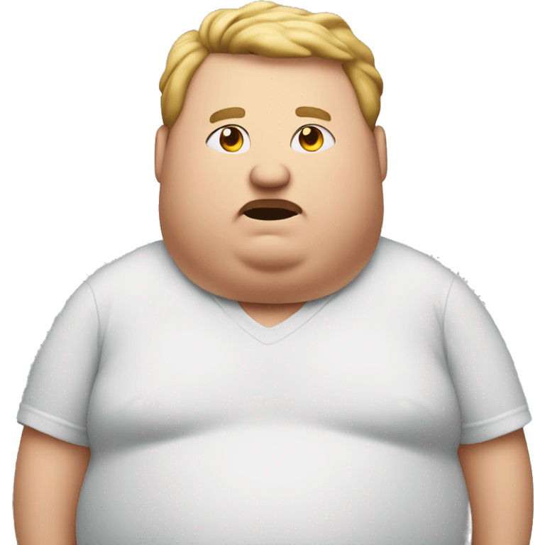 An obese man emoji