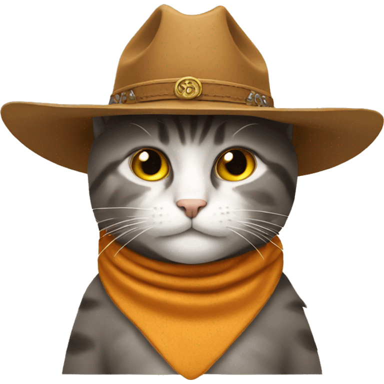 Cat with cowboy hat emoji