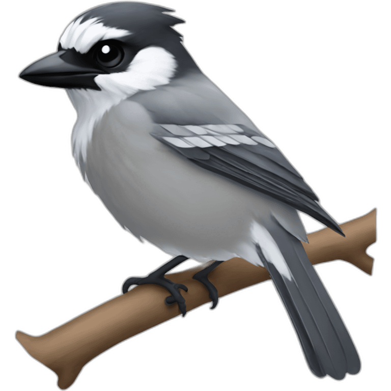 grey jay canada, twitter emoji style emoji