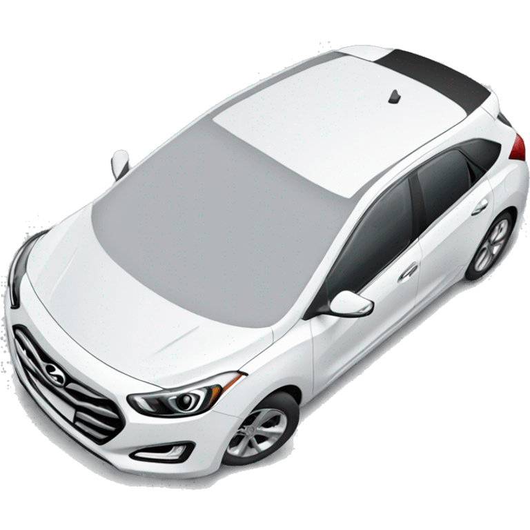 A white Hyundai I30 car  emoji