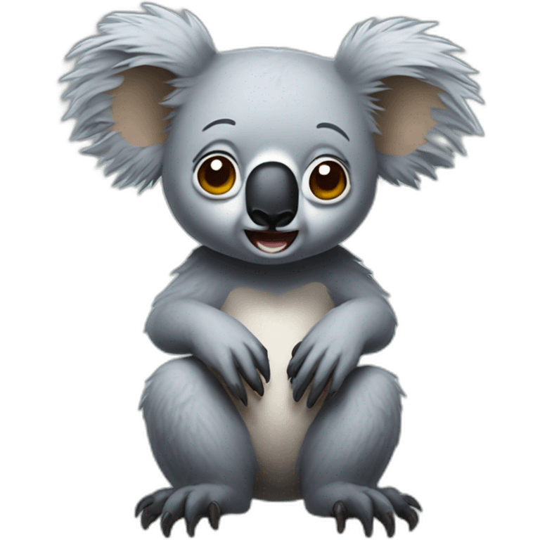 Cursed koala emoji