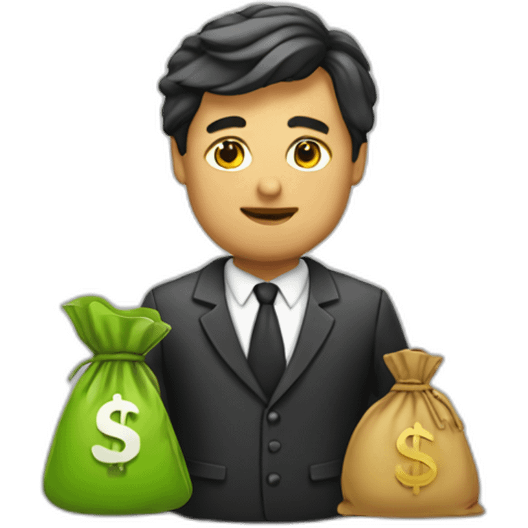 Lawyer with money bag emoji