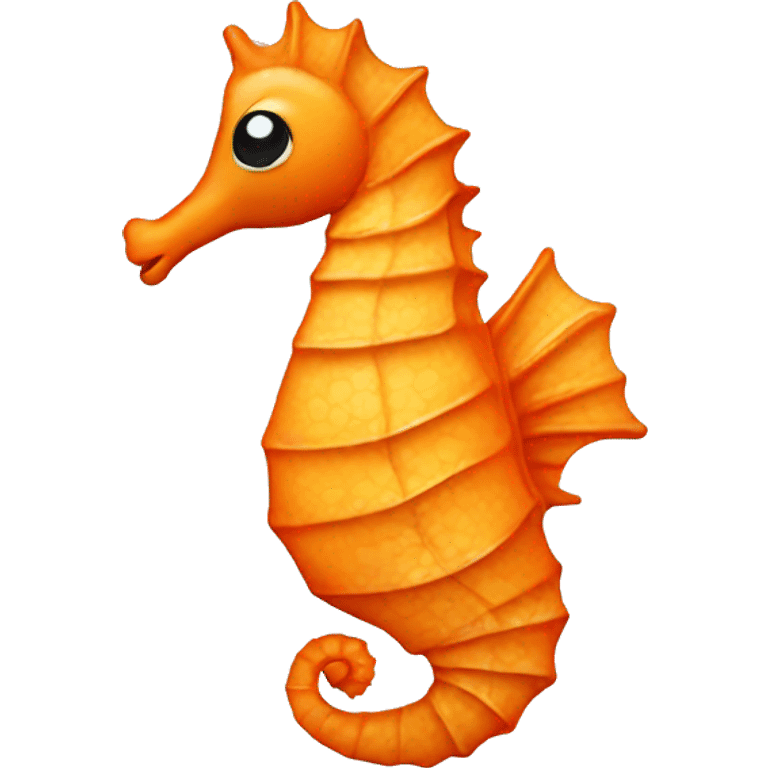 Orange seahorse  emoji