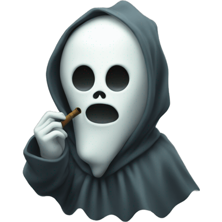 Ghost smoking a pipe emoji