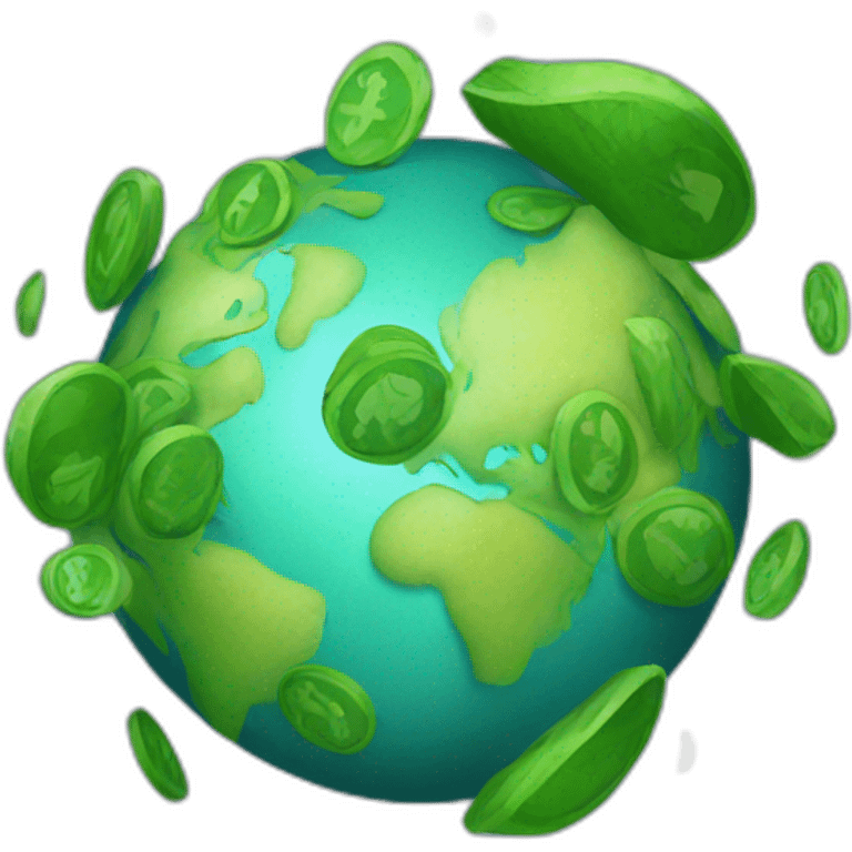 earth money connection emoji