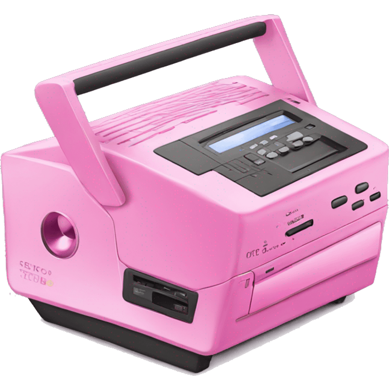 Pink cd player emoji