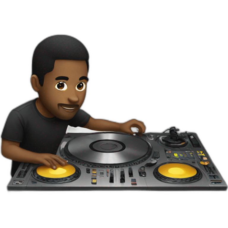 DJ Playing emoji