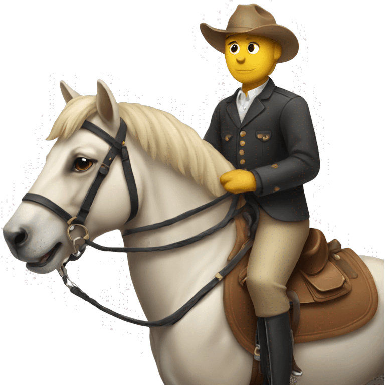 Dog riding a horse  emoji