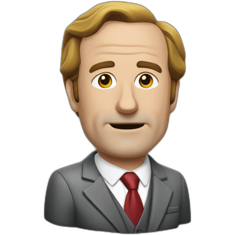 Saul Goodman with his classic ear pice emoji