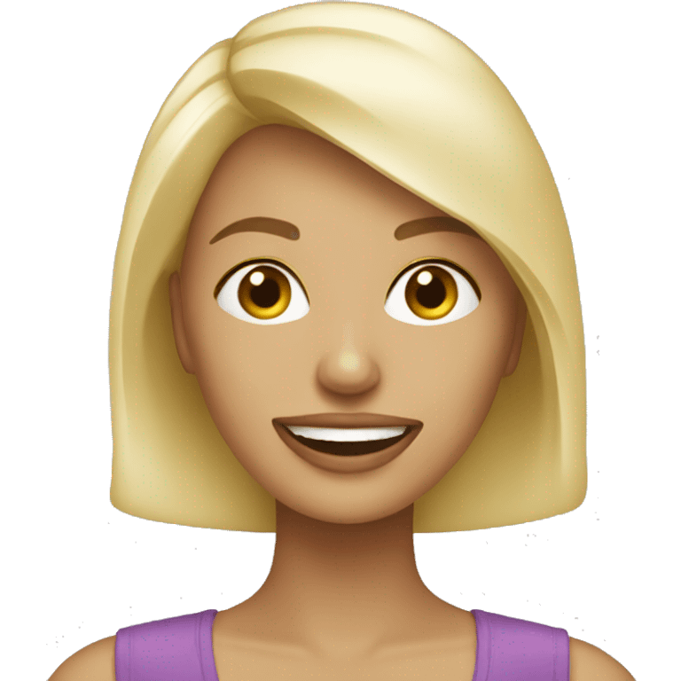 Women blonde party emoji