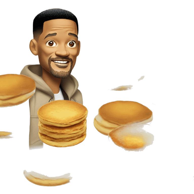 Will smith with pancakes   emoji