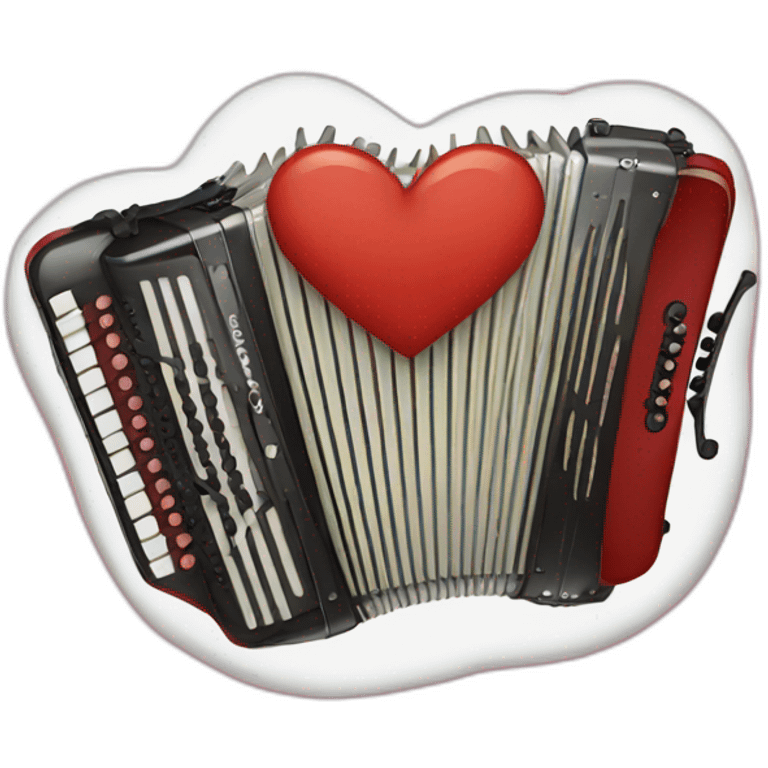 accordion heart and guitar emoji