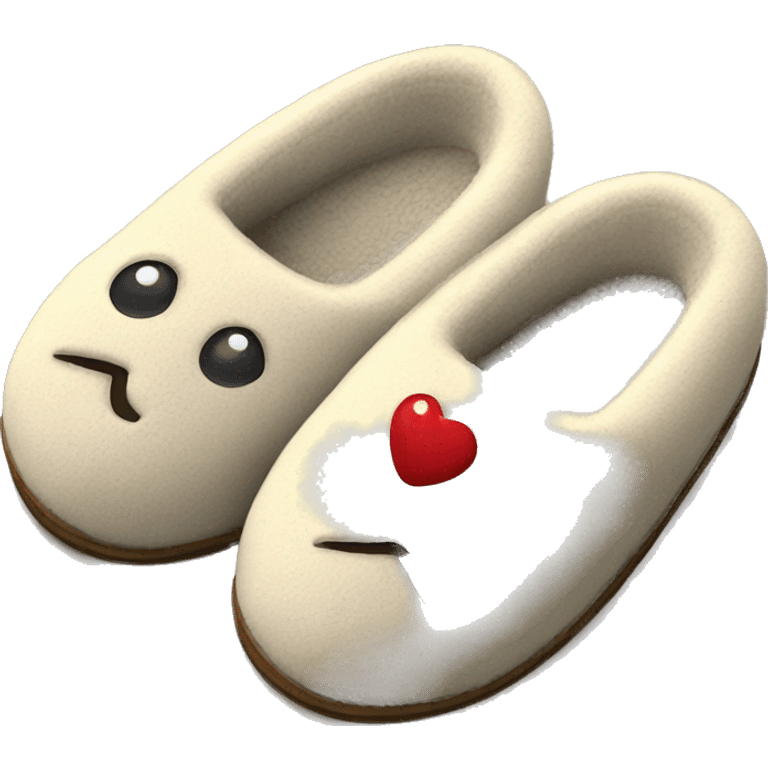 Cosy home slippers  emoji