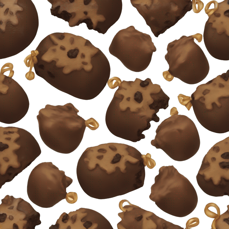 Christmas pudding emoji