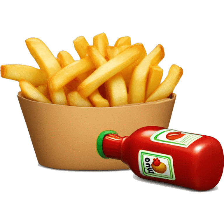 Heinz ketchup with fries emoji