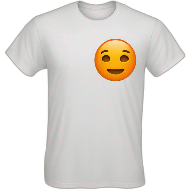 Tee shirt- orange emoji