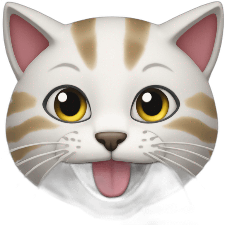 crazy cat emoji