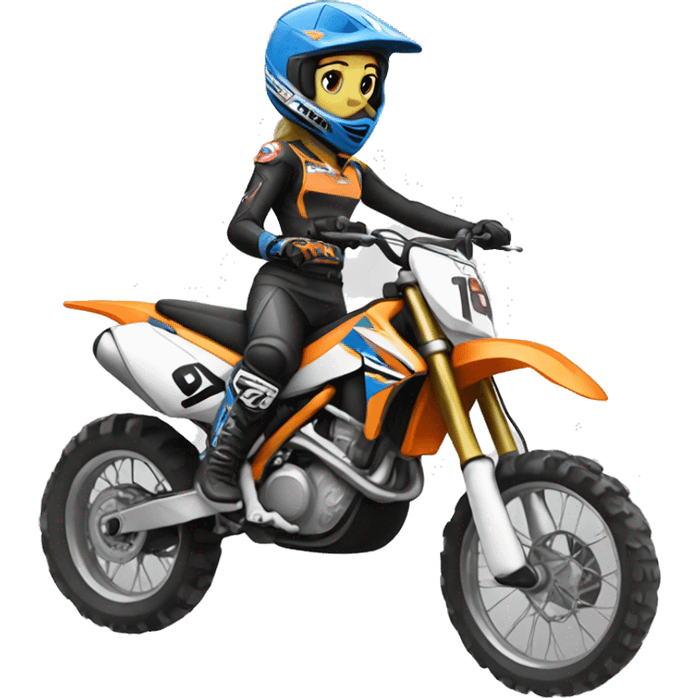 motocross women emoji