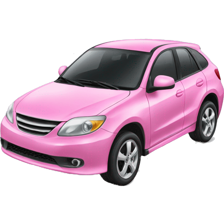 A pink car emoji