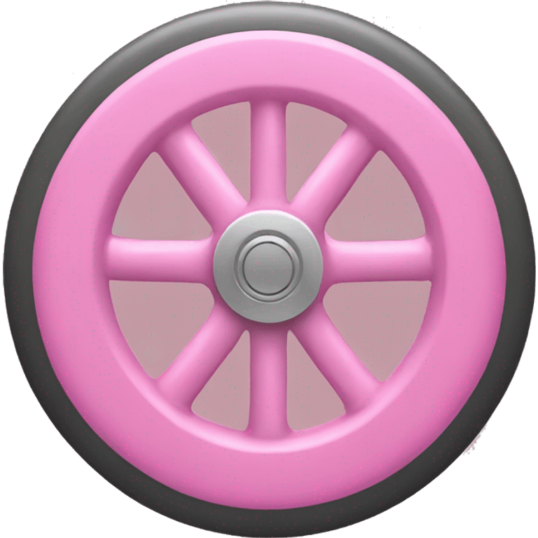 Pink wheel  emoji