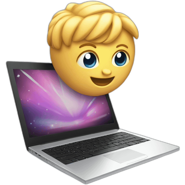 3D laptop emoji