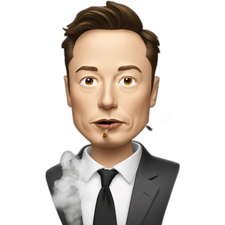 Elon musk smoking emoji