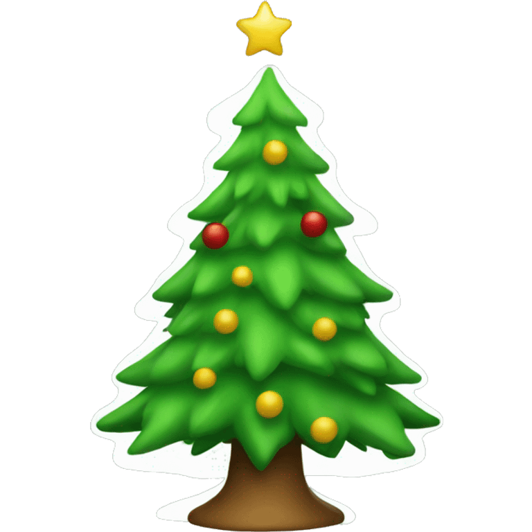 a christmas tree emoji